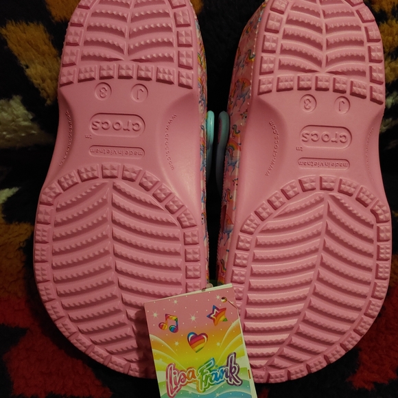 Girls crocs. Classic Lisa Frank Unicorn J3 - Picture 2 of 5